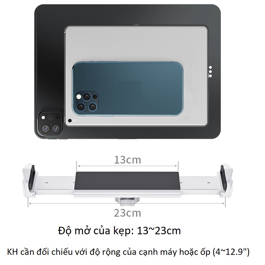DIGIMIX | Đầu kẹp cài máy tính bảng dành cho giá đỡ tablet và iPad
