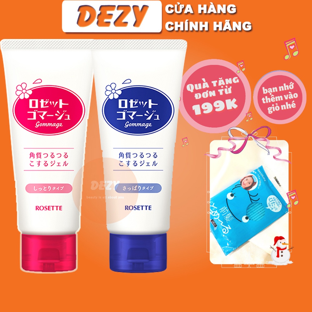 [CHÍNH HÃNG] Tẩy Tế Bào Chết Rosette Gel Nhật Bản - Tẩy Da Chết Mặt Da Khô Da Nhạy Cảm Dưỡng Ẩm Ngừa Lão Hóa Da Dezy