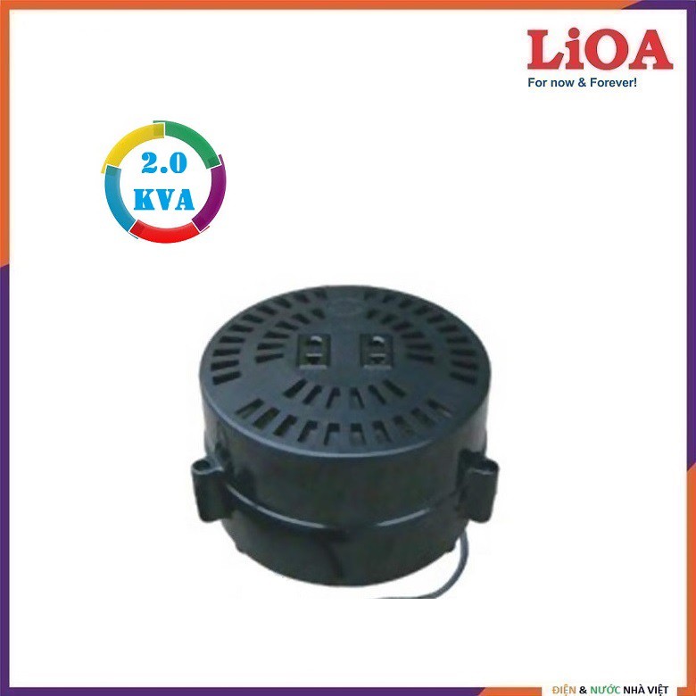 BIẾN ÁP 2.0 KVA ĐỔI NGUỒN HẠ ÁP LIOA DN020 GIẢM 220V XUỐNG 100V - 120V ( CHO THIẾT BỊ NHẬT & MỸ ) - 