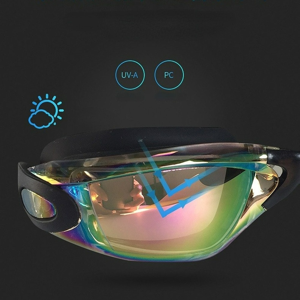 Kính bơi bằng Silicon WINMAX chống thấm nước chống sương mù mạ điện dành cho người lớn