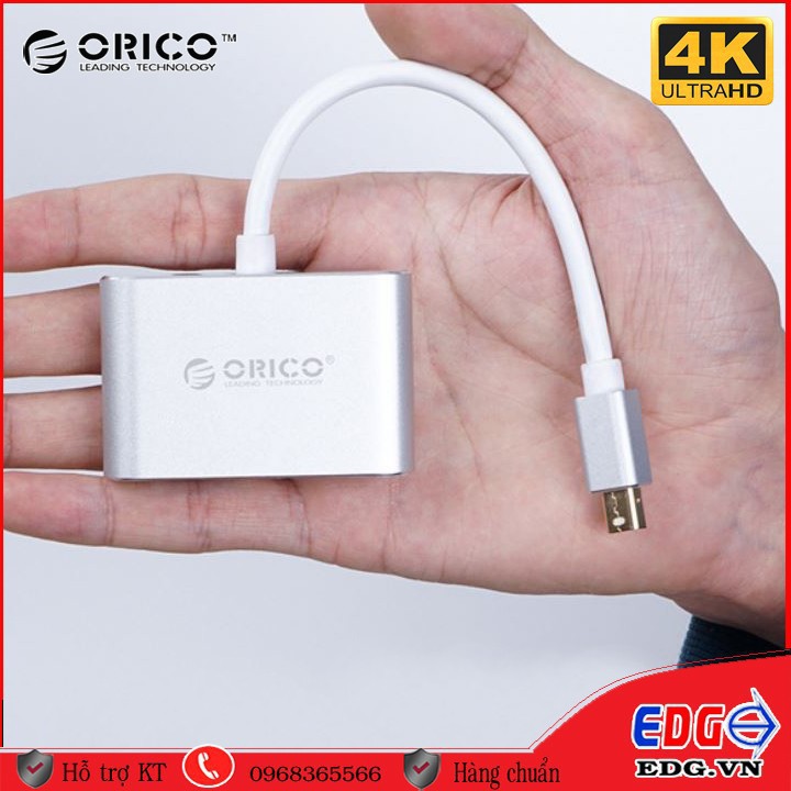 Cáp chuyển chính hãng Orico mini DP sang HDMI, VGA