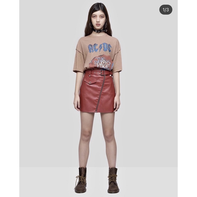 Chân váy da Highcut highcutstudio