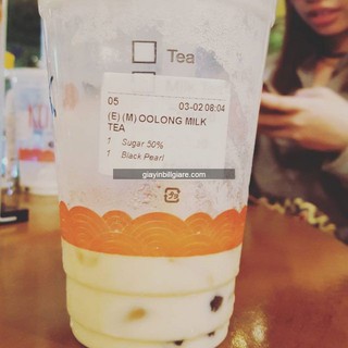 Tem Dán Ly Trà Sữa