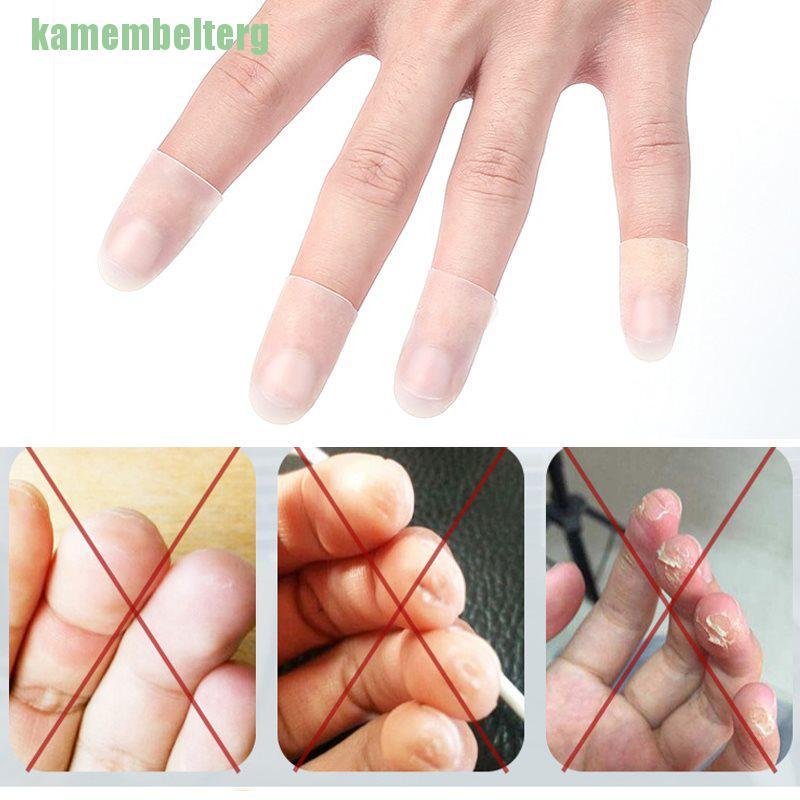 Bộ 4 miếng bọc bảo vệ đầu ngón tay hỗ trợ chơi đàn guitar chất liệu silicone tiện lợi