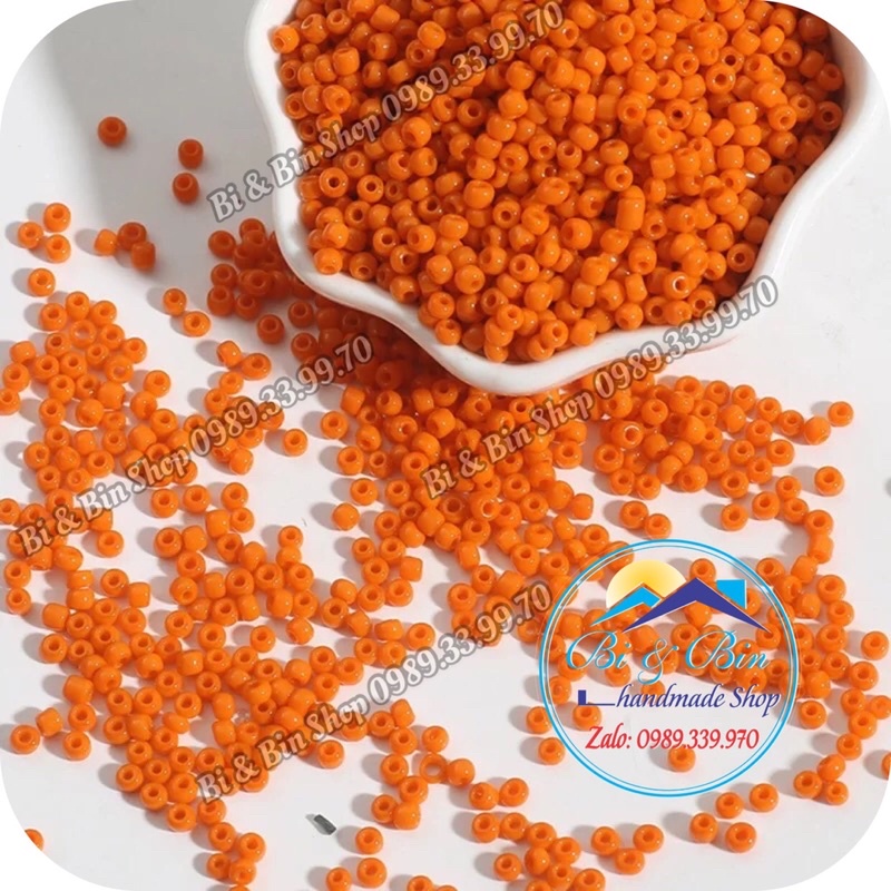 90g Hạt Cườm 2mm Màu Sứ Đính Kết Trang Phục Thời trang