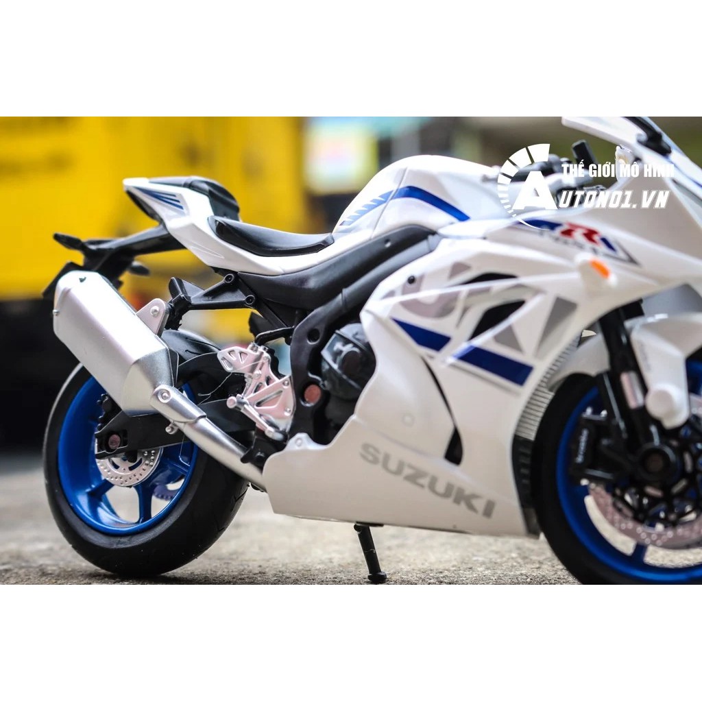 MÔ HÌNH XE SUZUKI GSX-R1000 WHITE 1:12 MSZ 7208