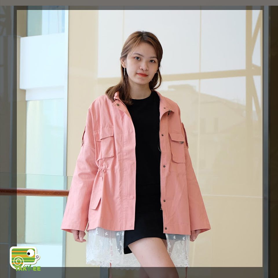 ÁO KHOÁC KAKI ÁO KHOÁC JEANS CHUN EO CHUẨN HIT HOT