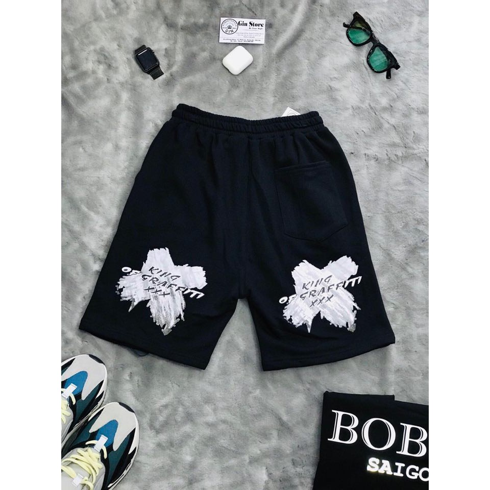 Quần short nỉ da cá XXX - Gin store