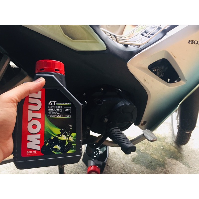 Nhớt Motul 3100 Silver 10W40 SM/MA2 cao cấp dành cho xe số