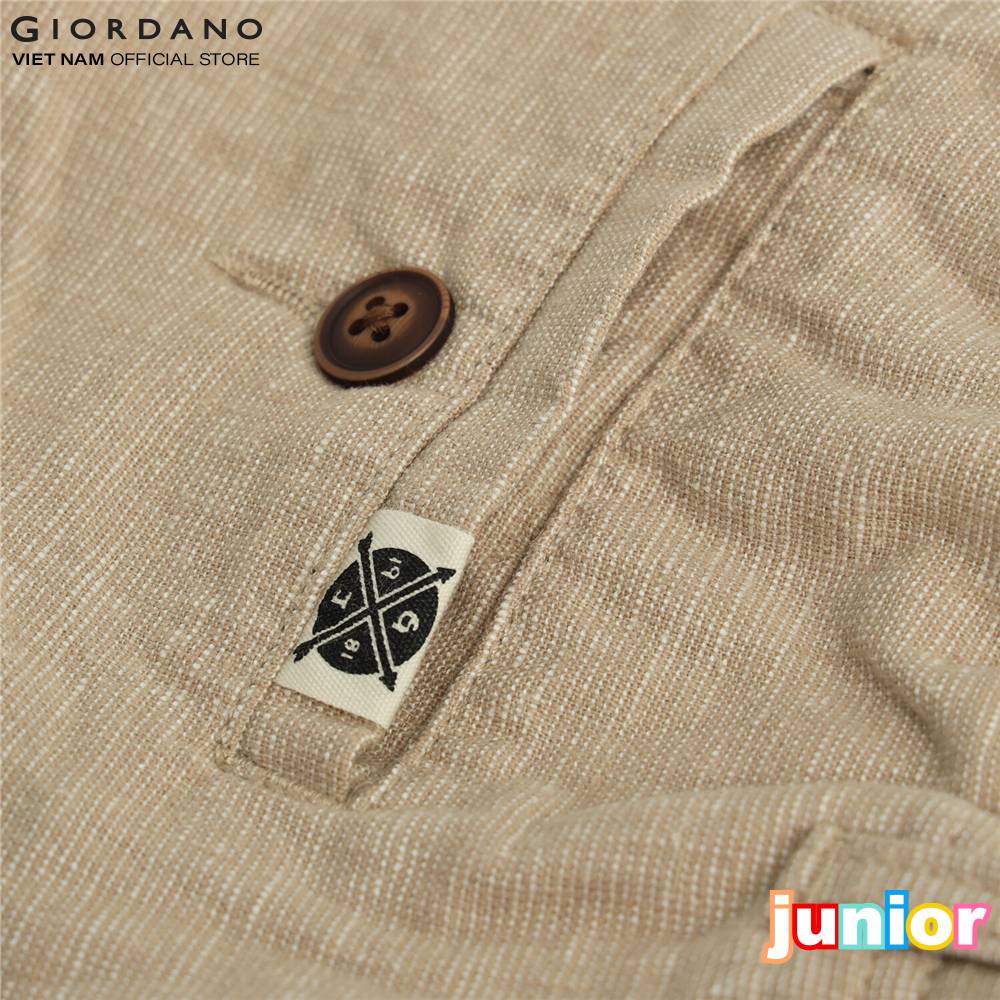 Quần shorts linnen trẻ em Giordano 03100234