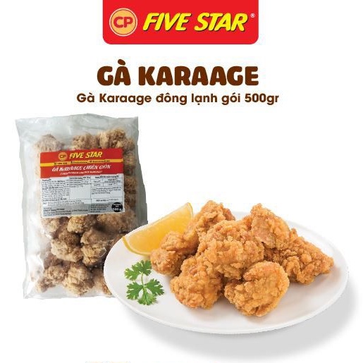 Gà viên karaage CP chiên giòn 500g