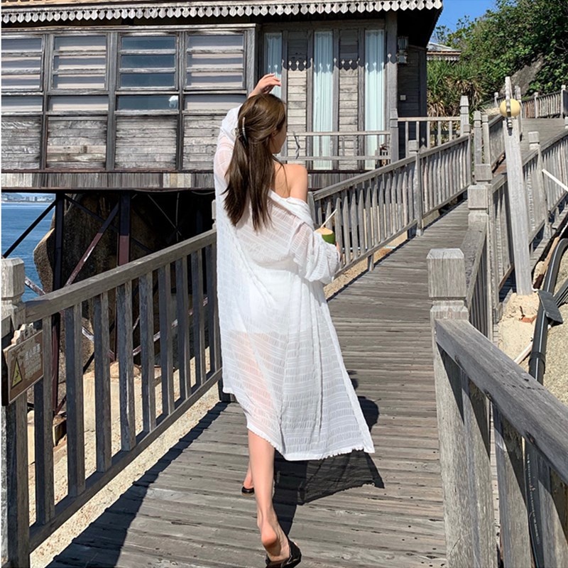 Hàng mới về Áo khoác cardigan chiffon mỏng tay dài thời trang đi biển mùa hè mới 2021
 | BigBuy360 - bigbuy360.vn