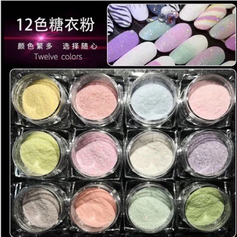 cát rắc kim cương set 12 hũ siêu mịn