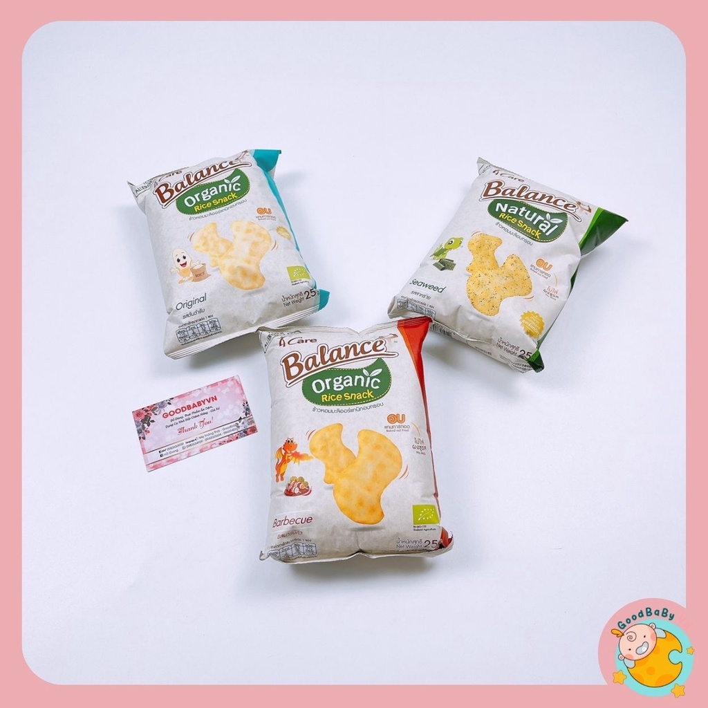 Bánh Gạo Ăn Dặm Snack Hữu Cơ Balance Cho Bé Goodbabyvn