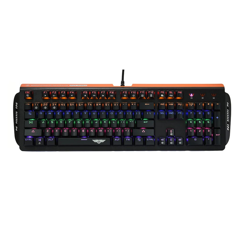 Bàn phím Cơ NEWMEN GM368 Led RGB, chống cháy, chống bụi Chính Hãng