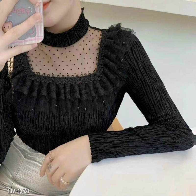 Áo pha ren cổ ngọc hàng quảng châu siêu sịn sò_thaovanshop