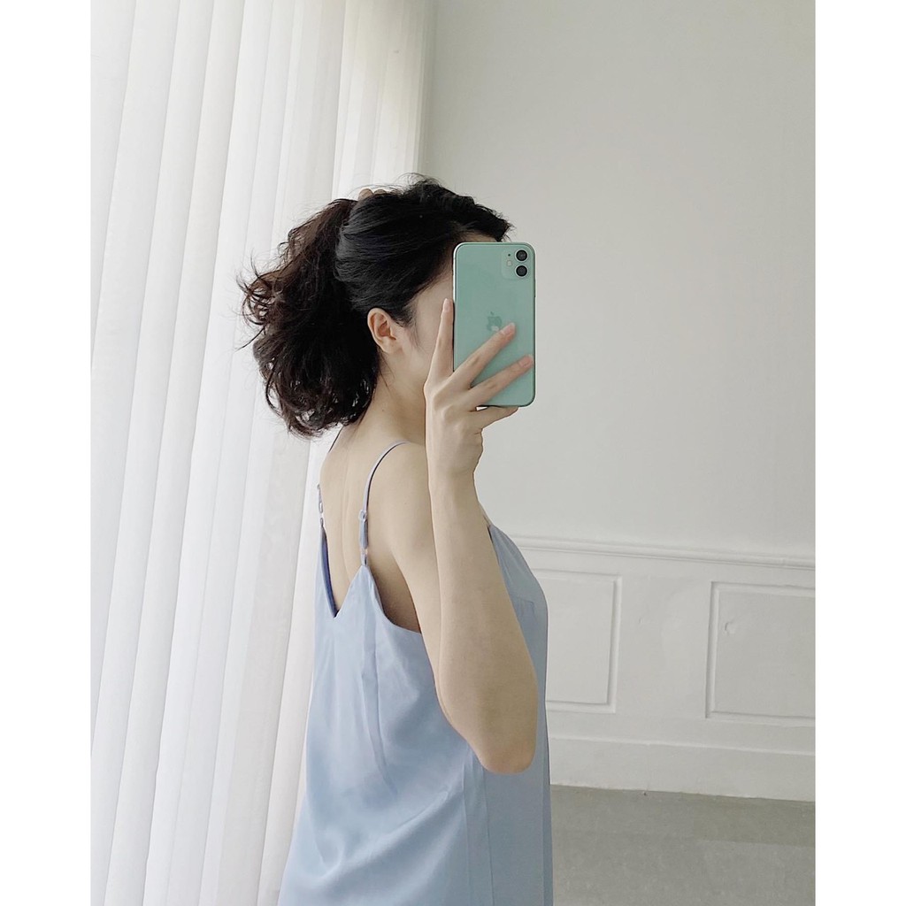 YU CHERRY | Đầm hai dây nữ dài lụa mịn Long Slip Dress YD134
