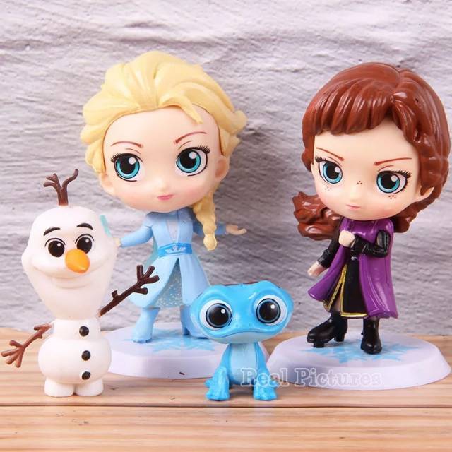 Bộ 4 Mô Hình Nhân Vật Công Chúa Elsa Trong Phim Frozen Chibi