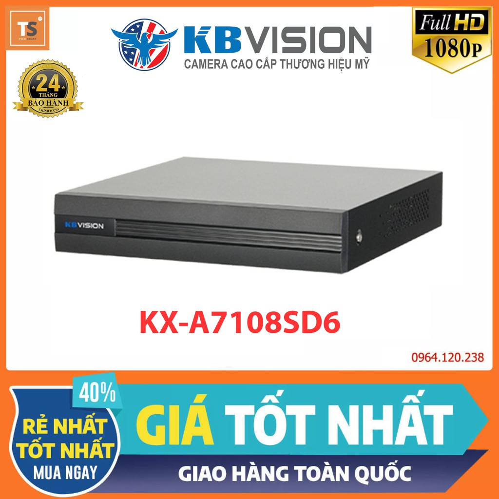 Đầu Ghi Hình 8 Kênh 5 in 1 KBVISION KX-A7108SD6