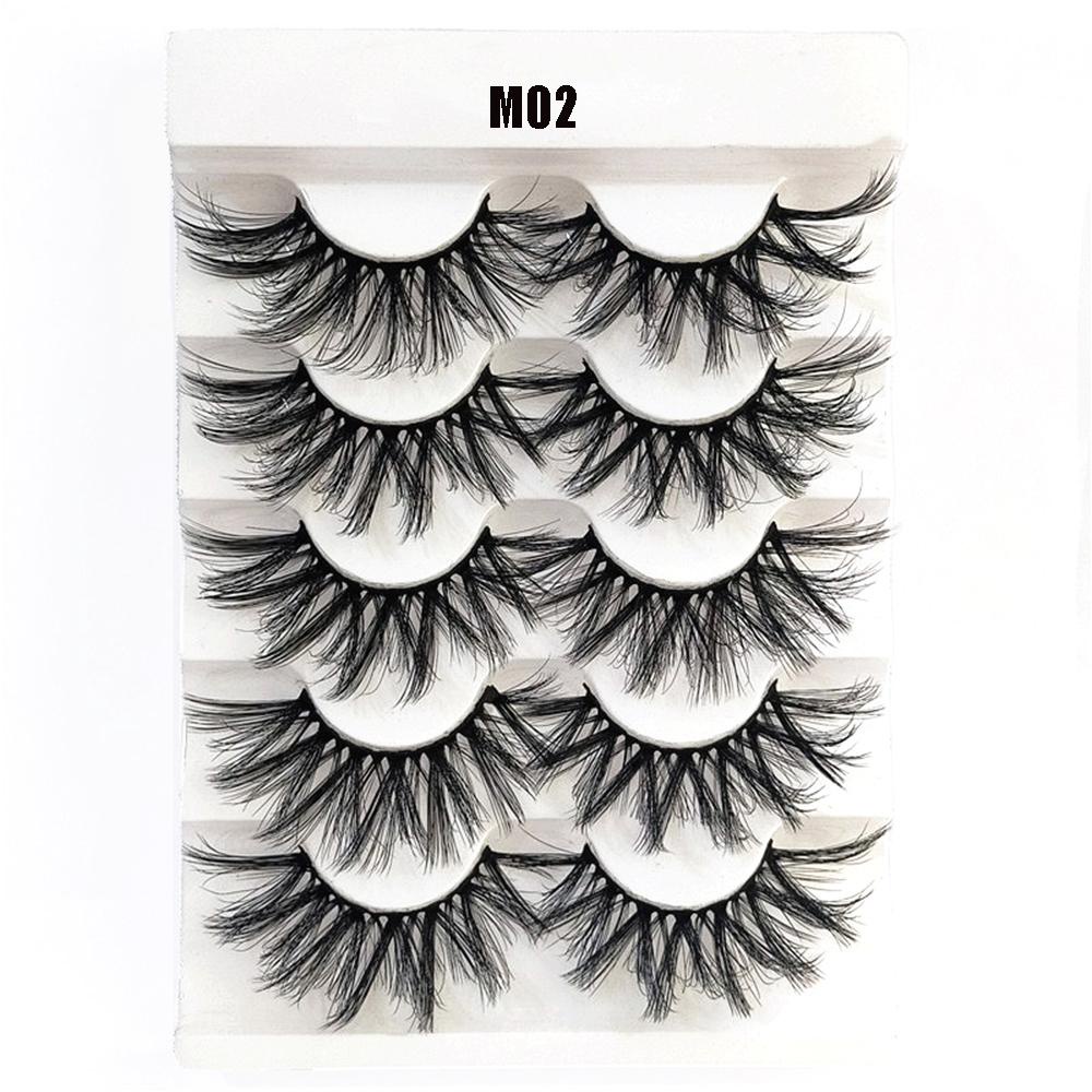 EUCA Set 5 Cặp Lông Mi Giả SKONHED Tái Sử Dụng Tiện Lợi