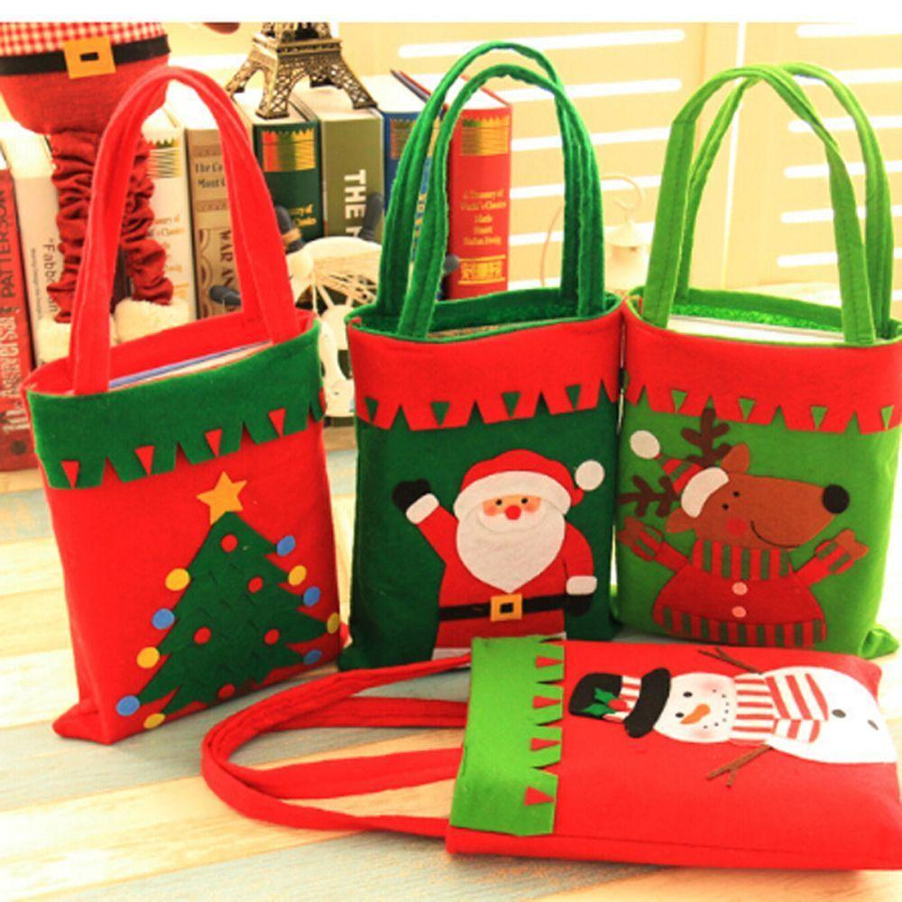 KRNY Túi Đựng Quà Giáng Sinh Hình Ông Già Noel / Người Tuyết / Nai