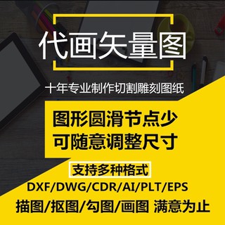 Vẽ laser cắt CAD máy đánh dấu LOGO Mẫu rỗng PLT Văn Thái tinh khắc Vector tập tin hình ảnh