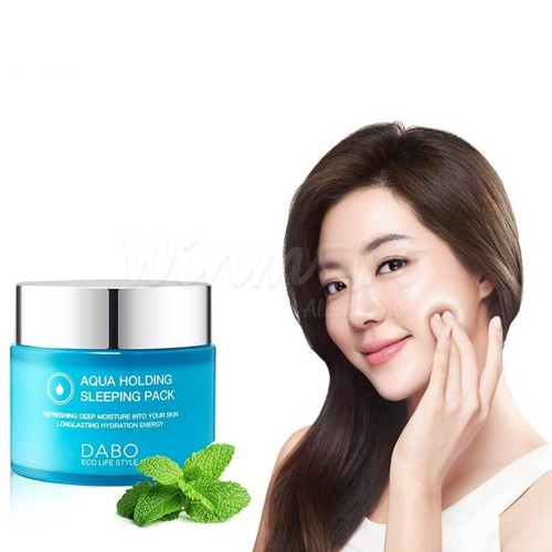 Kem dưỡng trắng da ban đêm Dabo Aqua Holding Speeping Pack Hàn quốc 80ml/Hộp - Hàng Chính Hãng