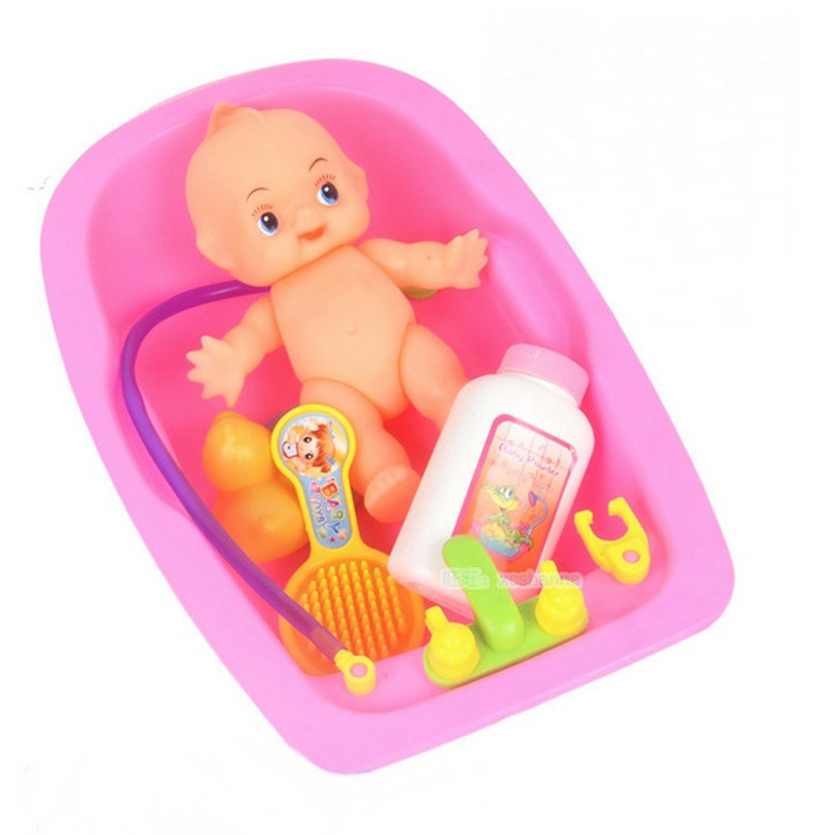 Bộ đồ chơi Bồn Tắm Búp Bê LONG THỦY hàng Việt Nam an toàn cho bé - LICLAC