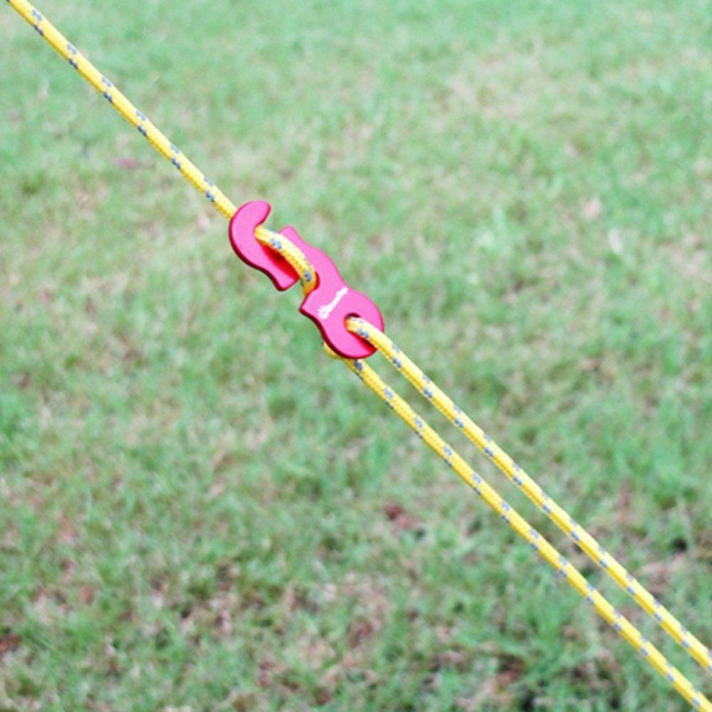 Bộ 4 Khóa Lều Phản Quang 3 Lỗ 3mm Tiện Dụng Mang Theo Du Lịch Cắm Trại