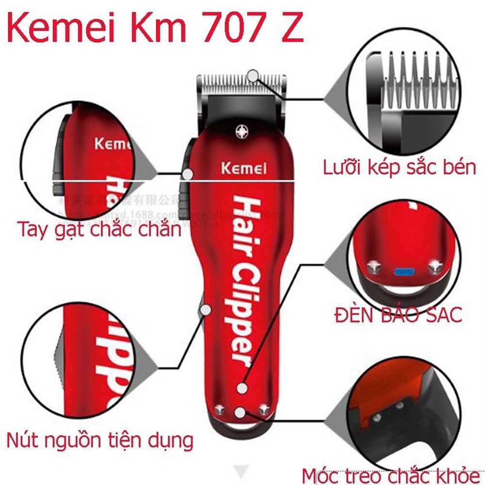 Tông Đơ Cắt Tóc Lưỡi Kép Chuyên Nghiệp Chính Hãng