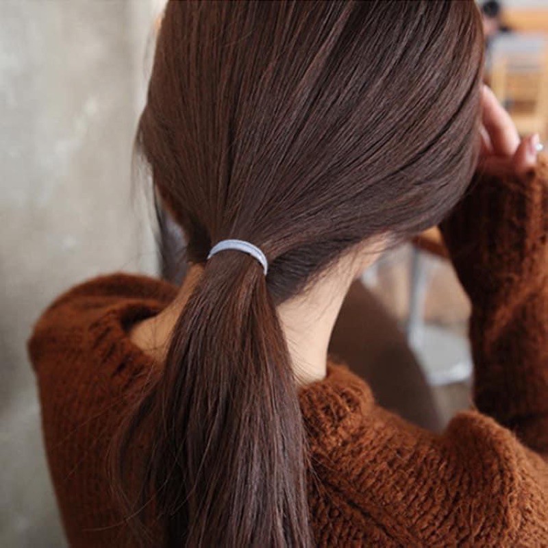 Túi Zip Set 100 Sợi Thun Cột Tóc