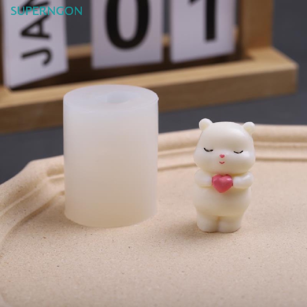 Khuôn Silicon Làm Bánh Hình Gấu Siêu Dễ Thương