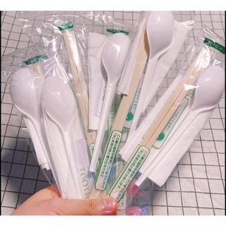 combo đũa muỗng trăm kèm giấy