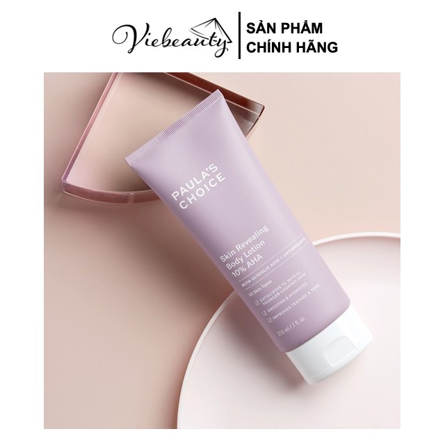 Kem Dưỡng Thể Làm Sáng Da chứa 10% AHA Paula's Choice Skin Revealing Body Lotion 10% AHA 210ml - Viebeauty | BigBuy360 - bigbuy360.vn