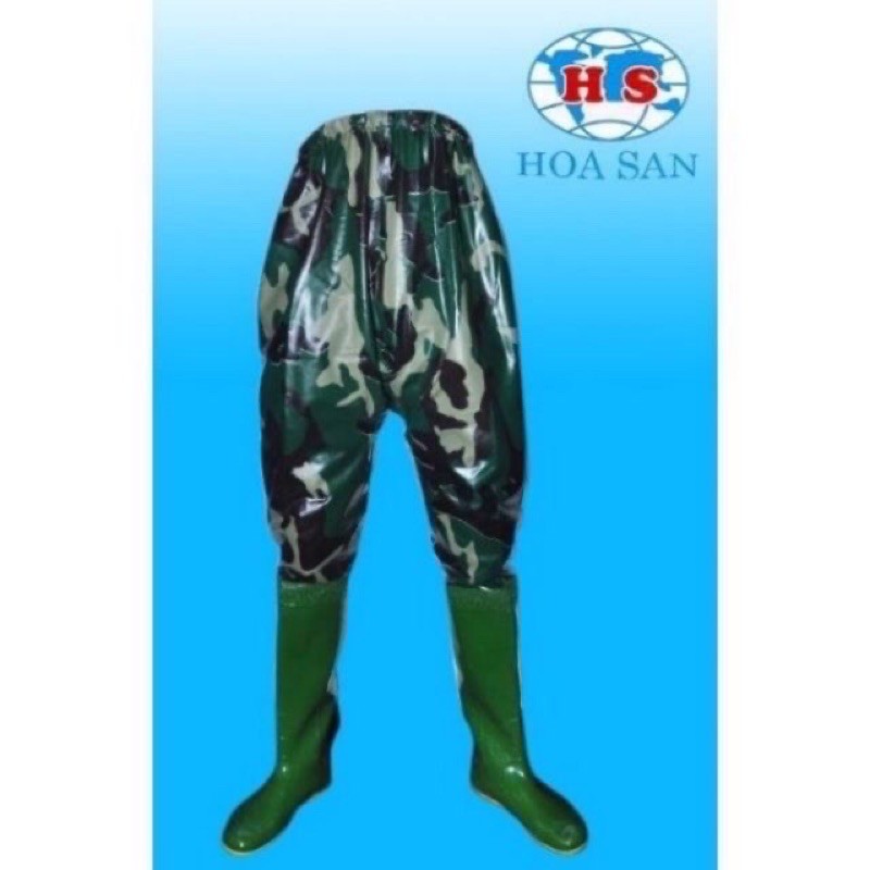 Quần ủng rằn ri lội nước bảo hộ lao động (đế vàng) Hoa San | BigBuy360 - bigbuy360.vn