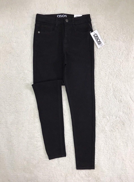 Quần jeans Skinny đen trơn vnxk | BigBuy360 - bigbuy360.vn