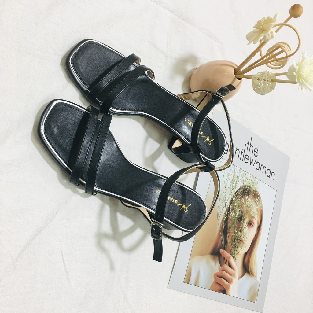 SANDAL 2 QUAI NGANG LÓT 2 MÀU SIÊU XINH - S28