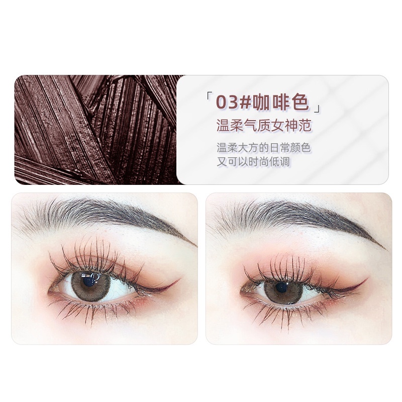 Chuốt mi LIPHOP đầu nhỏ chuốt tơi mascara chuốt dài tự nhiên không thấm nước nhiều màu