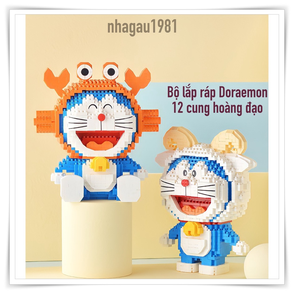 Đồ Chơi Lắp Ráp Doraemon 12 Cung Hoàng Đạo Bộ Lắp Ghép Mô Hình Doremon Chính Hãng Balody Shop Nhagau1981