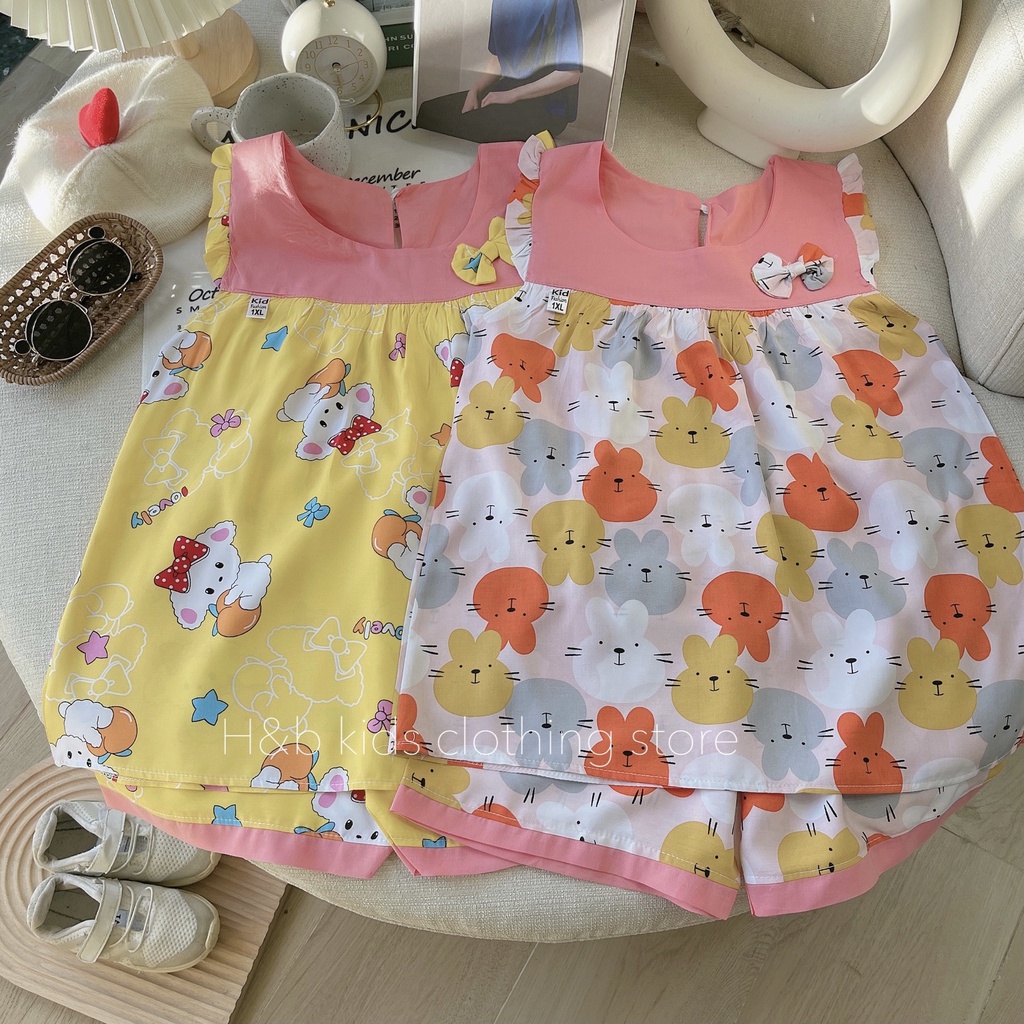 Bộ lanh lụa đẹp bé gái size đại 15-45kg❤️Bộ tole 2 da hàng thiết kế chất mềm mịn,ít nhăn, thấm mồ hôi tốt