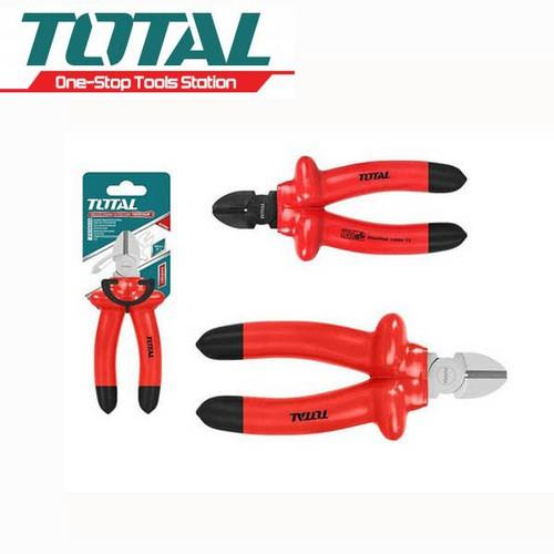 Kìm cắt cách điện 1000V TOTAL THTIP261 6inch kềm cắt cách điện thép C-rV siêu bền cứng, Bh 6 tháng