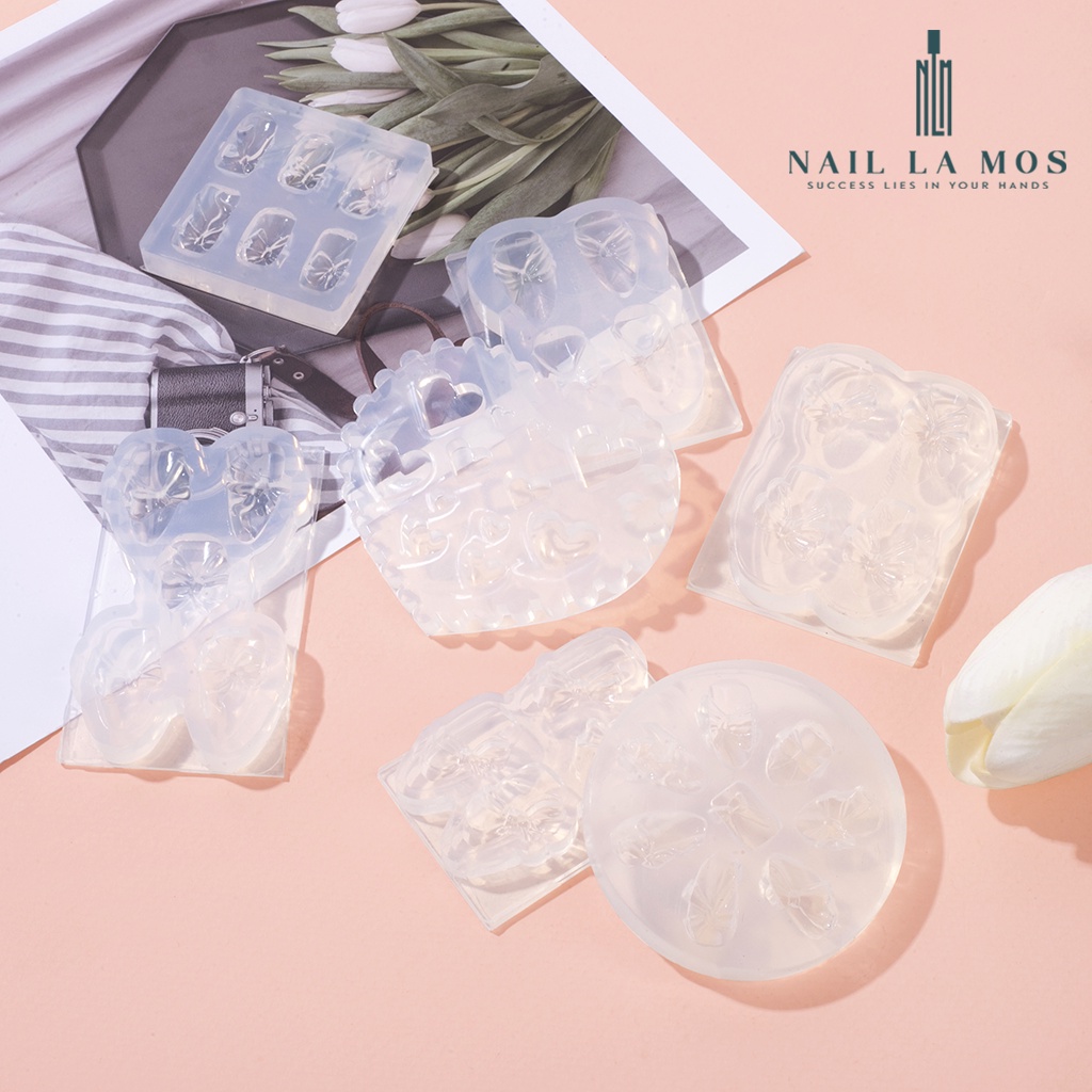 Khuôn silicone làm charm nail - Khuôn dẻo tạo họa tiết trang trí móng phong cách Hàn Nhật nhiều chủ đề dễ thương