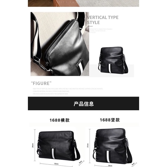 Túi da đeo chéo nam, thời trang hàn quốc da cao cấp