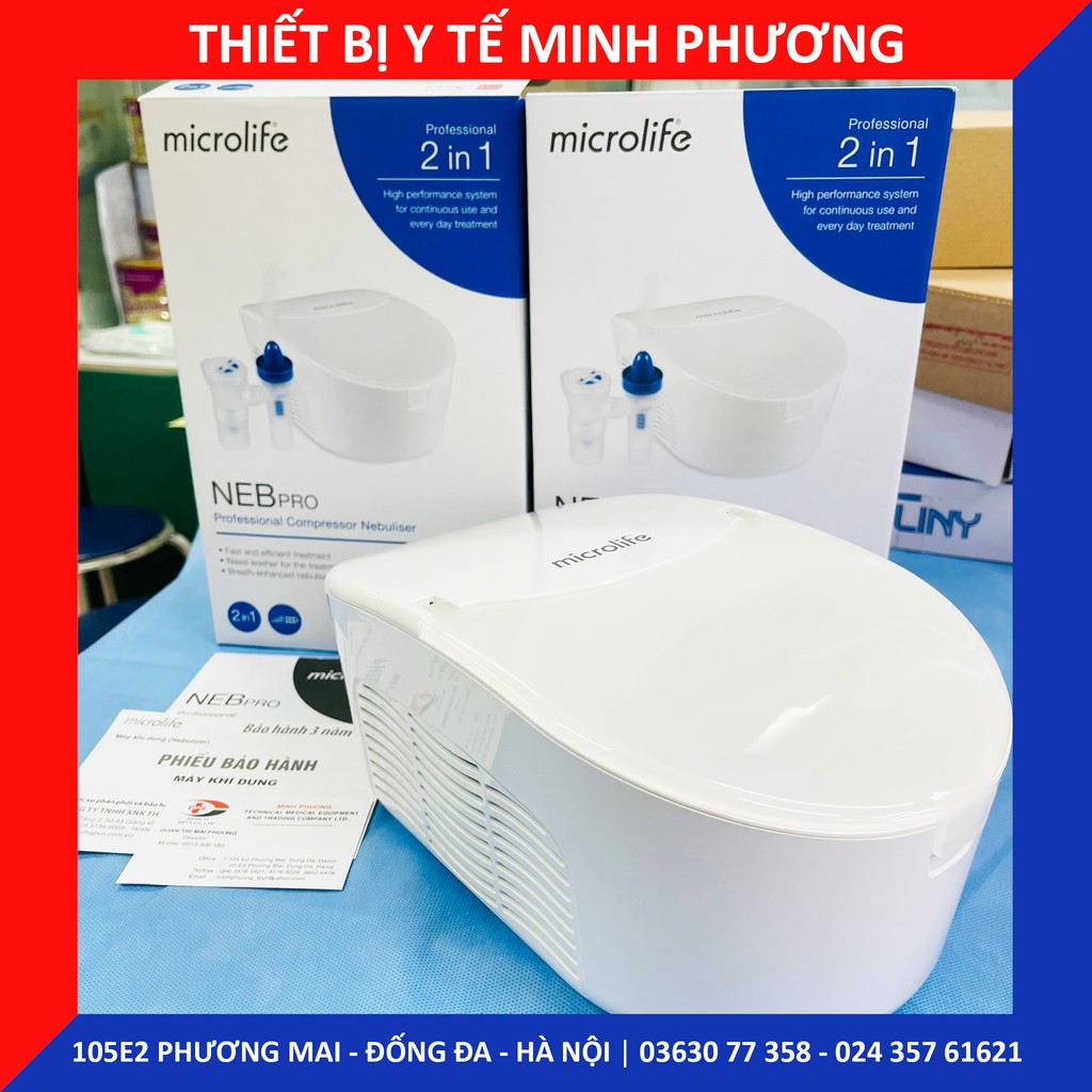 [Chính hãng] Máy xông khí dung mũi họng MICROLIFE NEBPRO