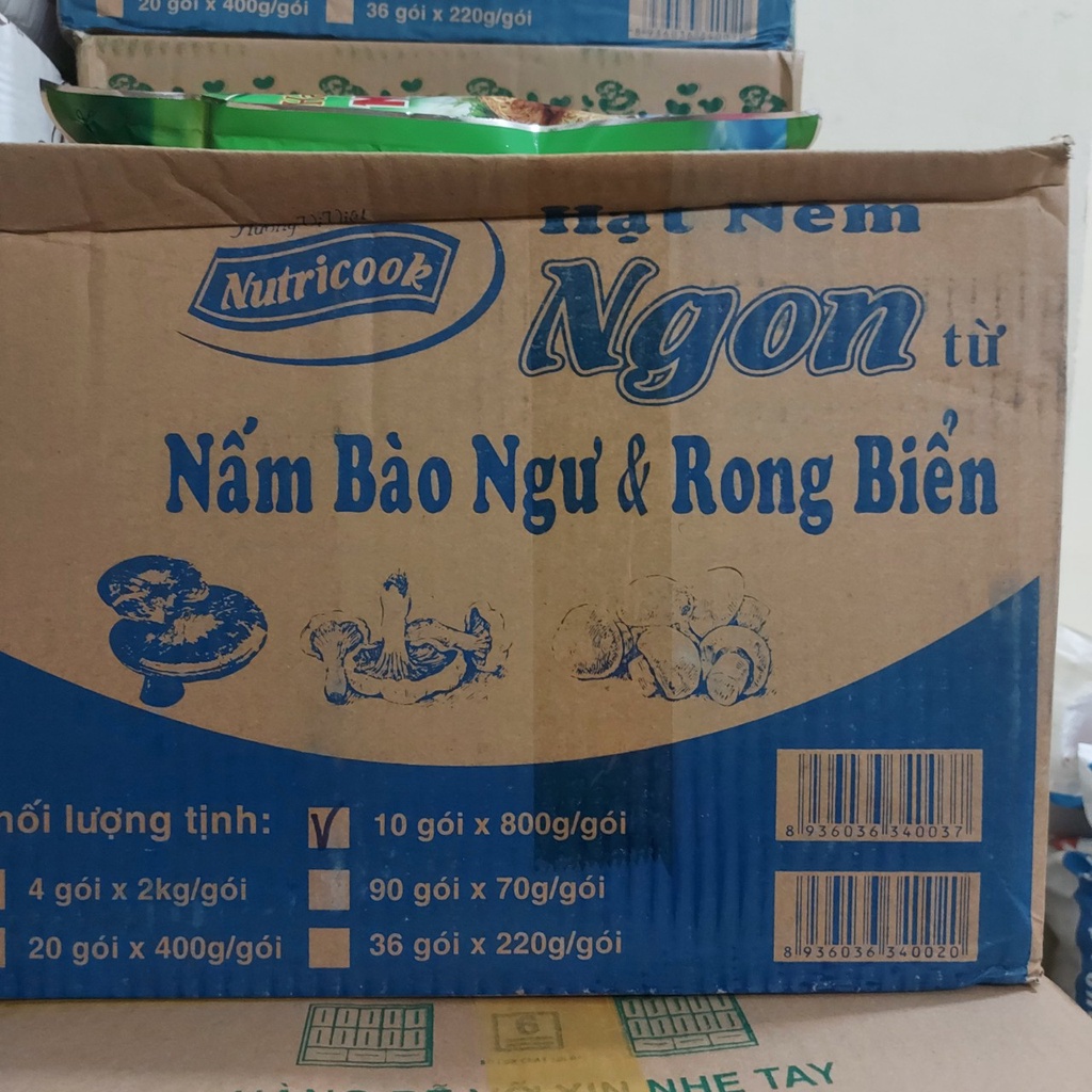 Hạt Nêm Nấm Bào Ngư Rong Biển 800g