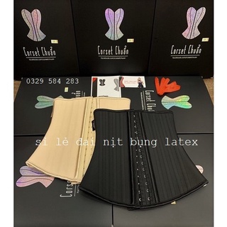 Đai nịt bụng latex giảm mỡ sau sinh, gen nịt bụng 25 xương định hình vòng eo