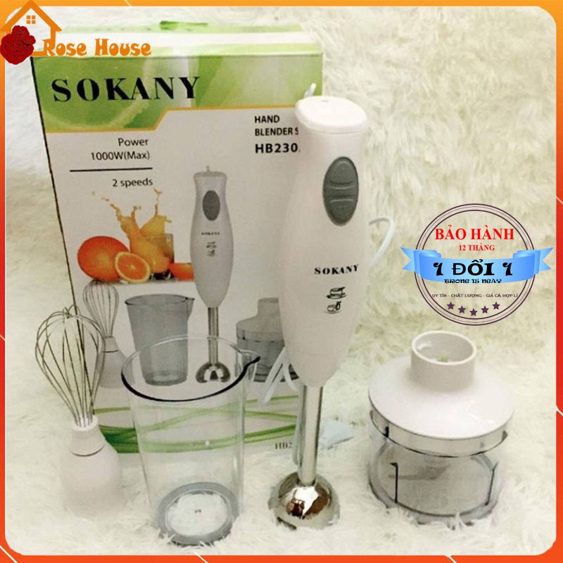 Máy xay đa năng Sokany HB230A, máy xay chuyên đồ ăn dặm cho bé