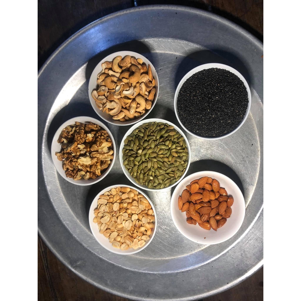 Muối vừng/ lạc/ Hạt điều/ Óc chó/ Hạnh nhân/ Hạt bí phù hợp ăn chay/ giảm cân | BigBuy360 - bigbuy360.vn