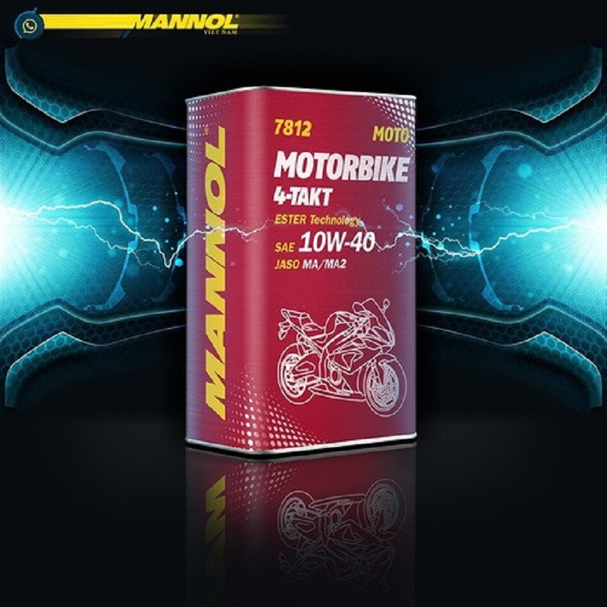 <Cao Cấp> Nhớt MANNOL 10W-40 SL 4-Takt Motorbike ESTER 7812 1L Hàng Đức Cao Cấp GOODYSHOP (Dành cho 