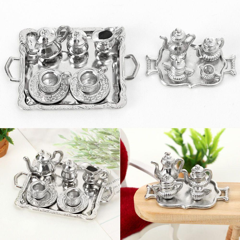 LAYOR1 1 Bộ Ấm Trà Mini Tỉ Lệ 1: 12 Cho Nhà Búp Bê